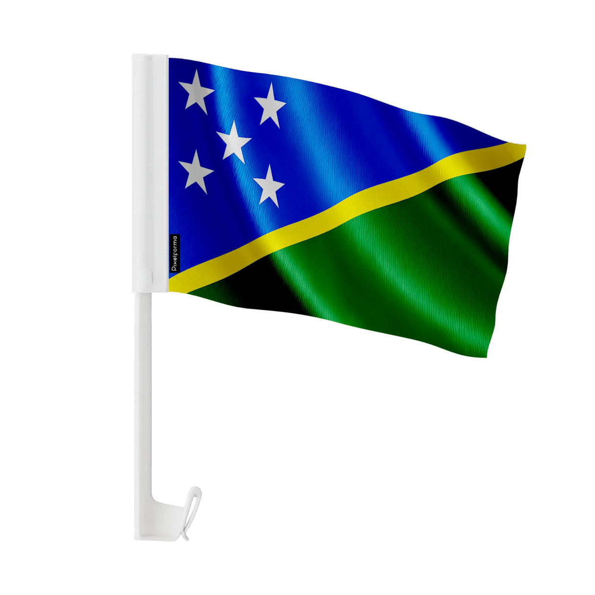 Mini drapeau salomon polyester fixation fenêtre voiture