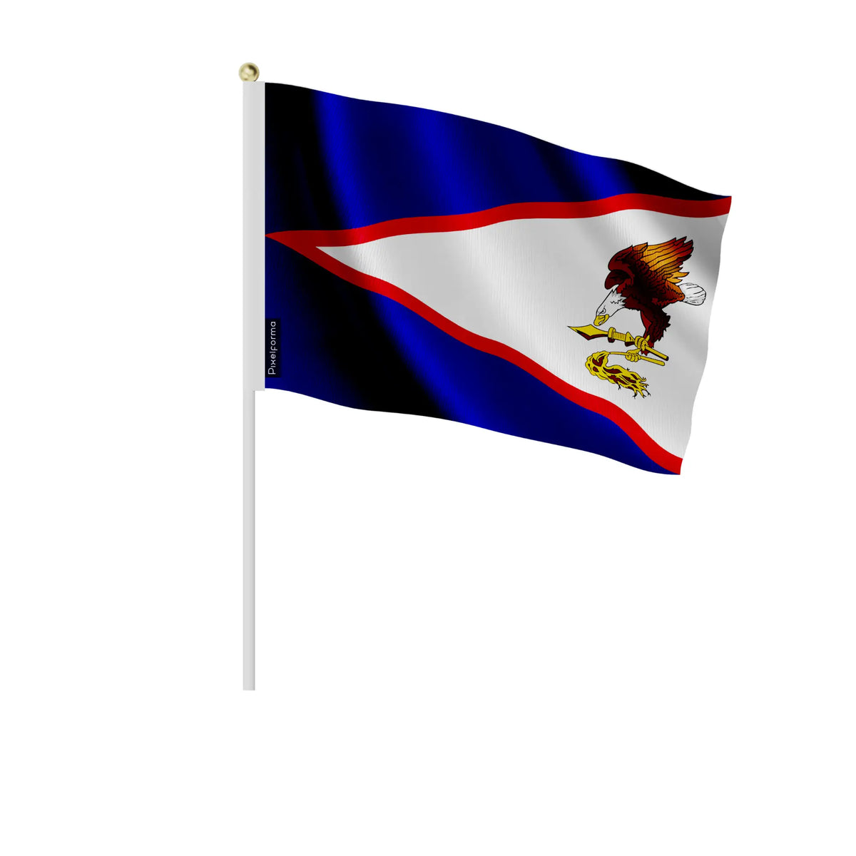 Mini drapeau Samoa américaines en polyester à main