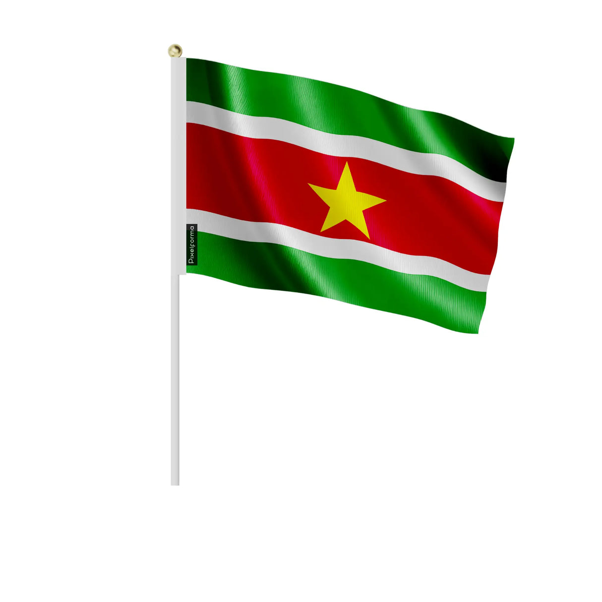 Mini drapeau suriname en polyester pour décoration festive
