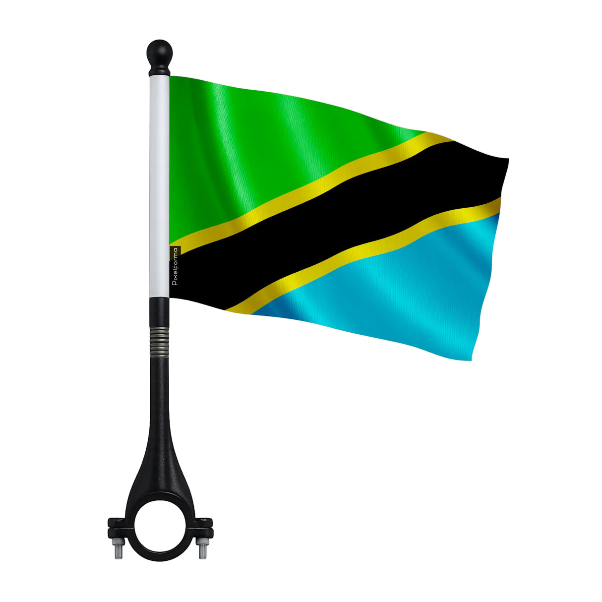 Mini drapeau tanzanie en polyester pour vélo robuste