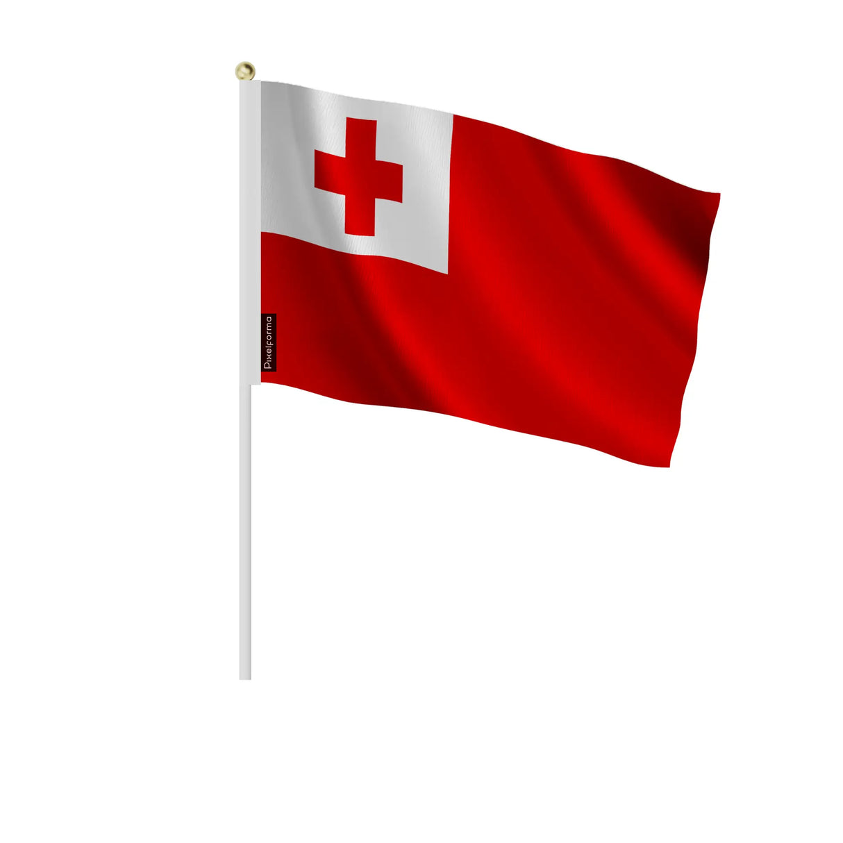 Mini drapeau tonga à main en polyester pour décoration