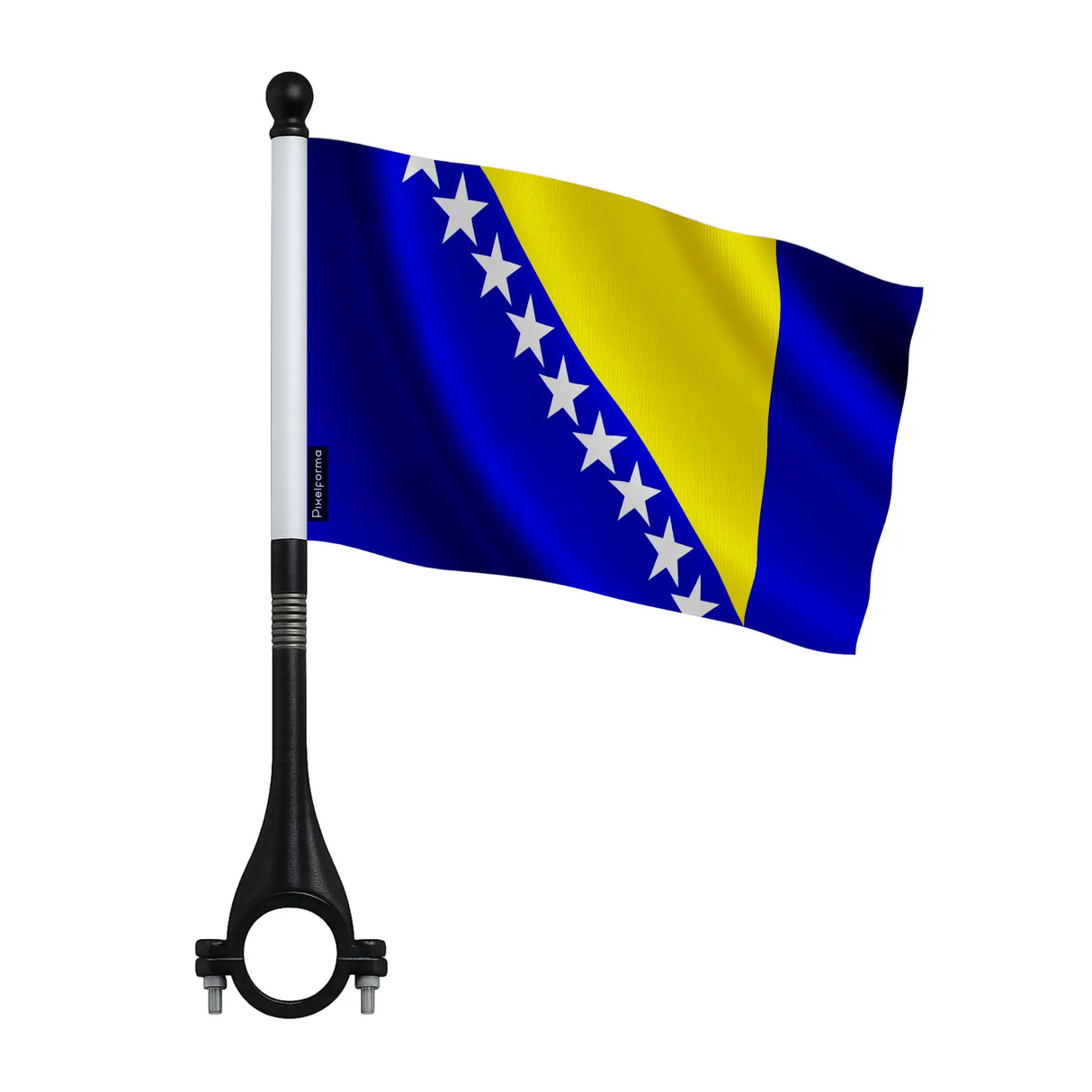 Mini drapeau vélo bosnie-herzégovine en polyester durable