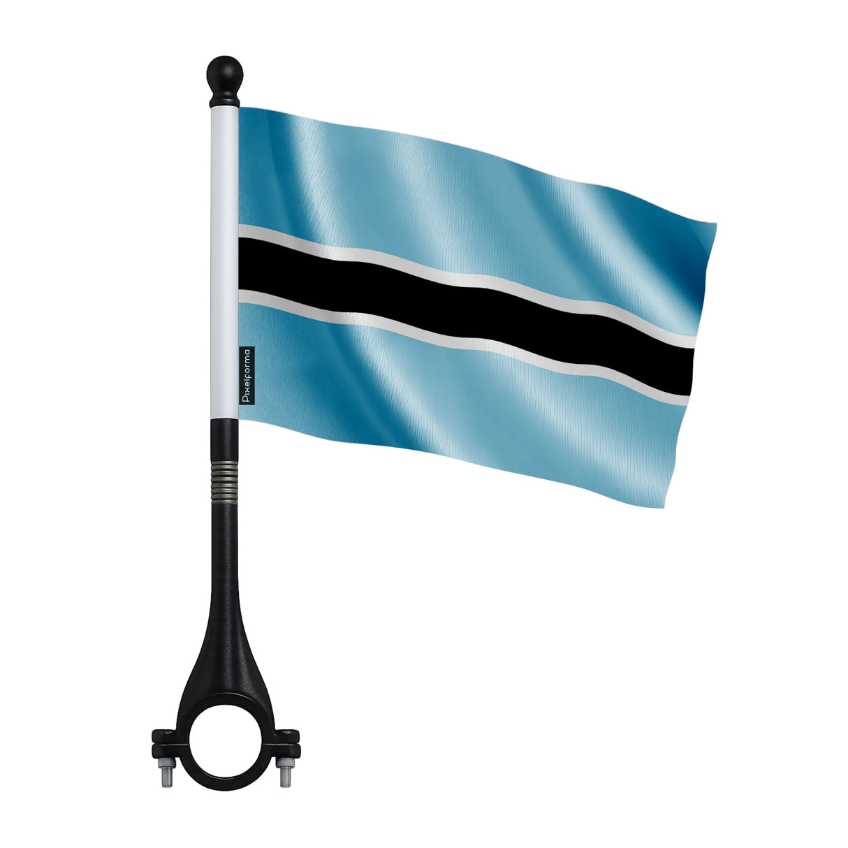 Mini drapeau vélo botswana en polyester pour cycliste