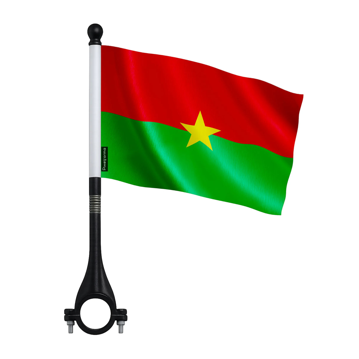 Mini drapeau vélo burkina faso en polyester léger