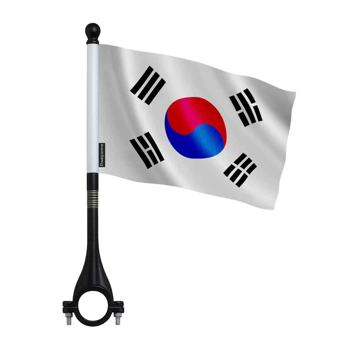Mini drapeau vélo corée du sud en polyester résistant
