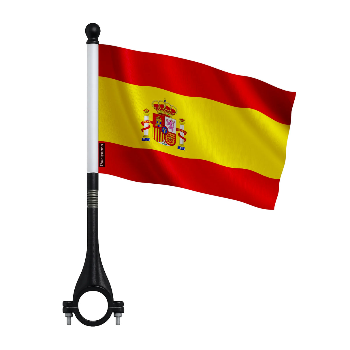 Mini drapeau vélo espagne en polyester visibilité optimale