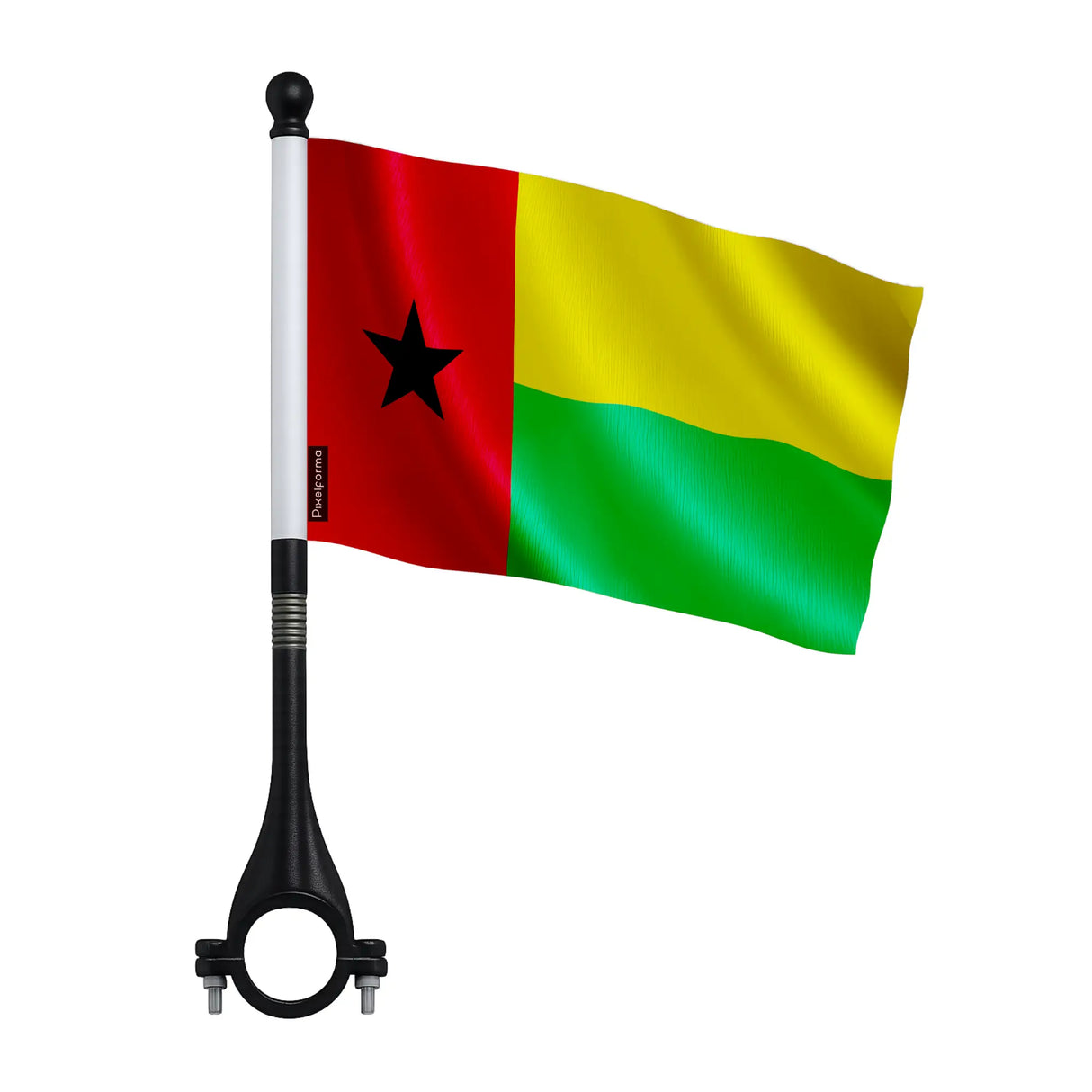 Mini drapeau vélo guinée-bissau en polyester léger