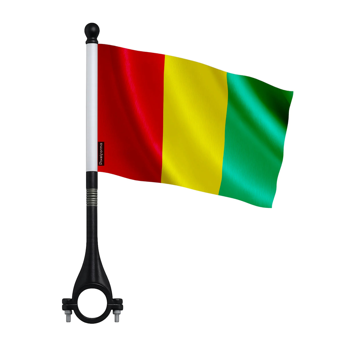 Mini drapeau vélo guinée en polyester pour cycliste