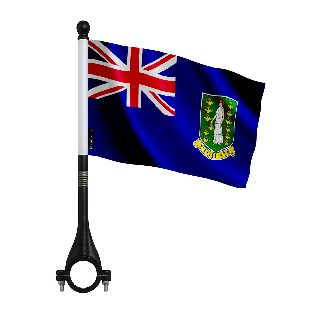 Mini drapeau vélo îles vierges britanniques en polyester