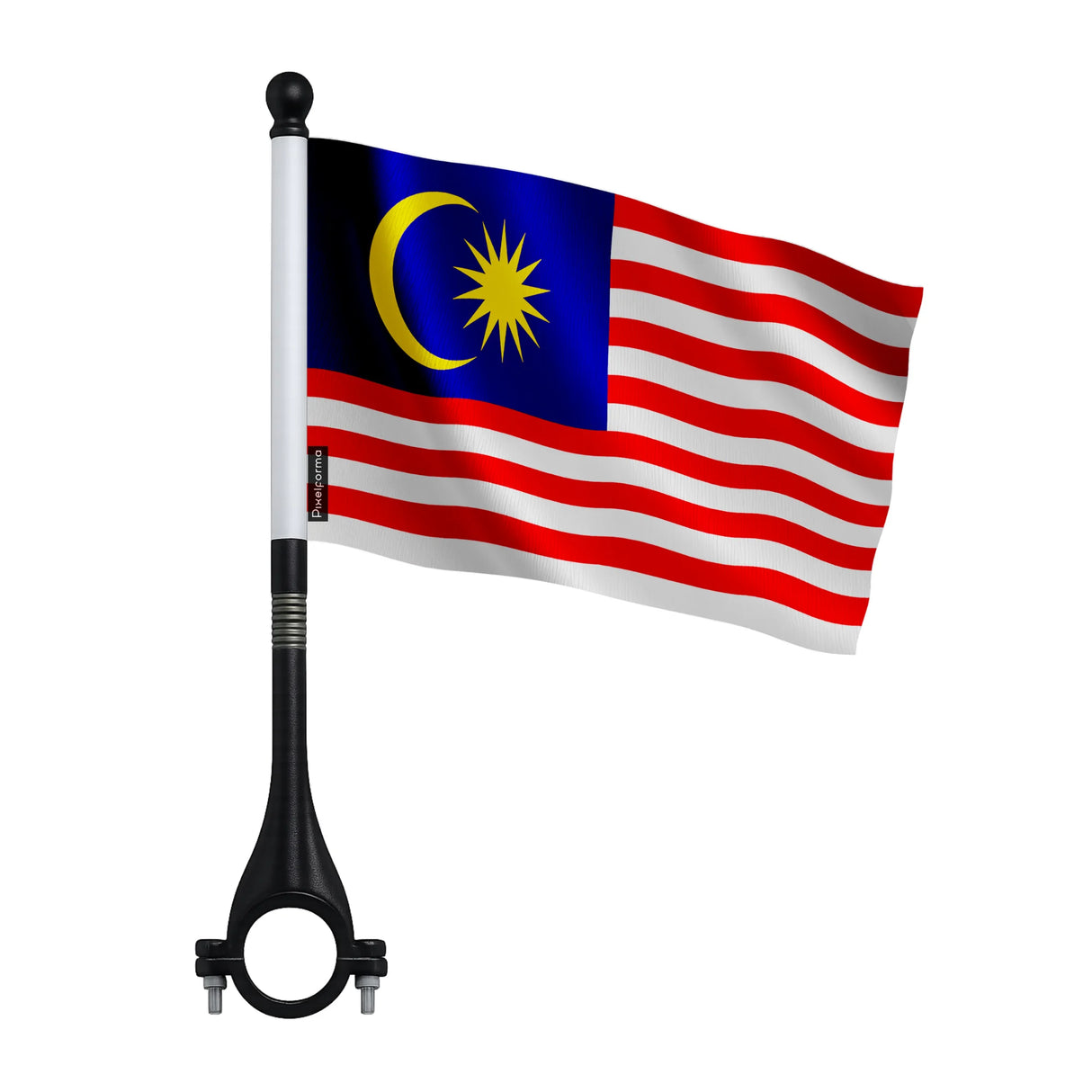 Mini drapeau vélo malaisie en polyester pour cyclisme