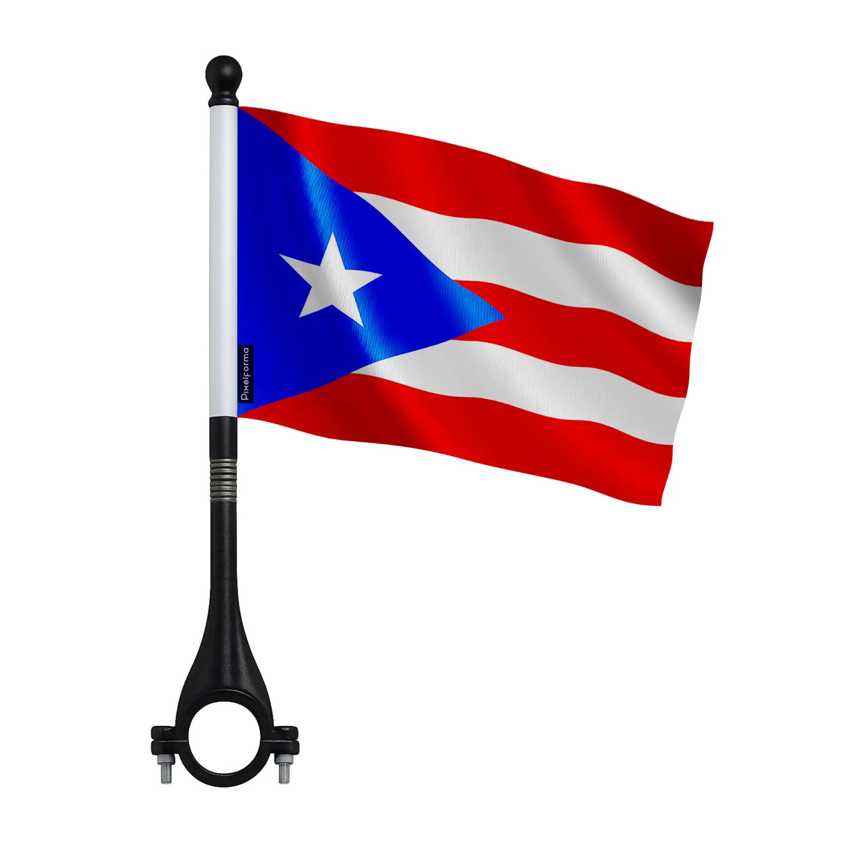Mini drapeau vélo porto rico en polyester pour cyclisme