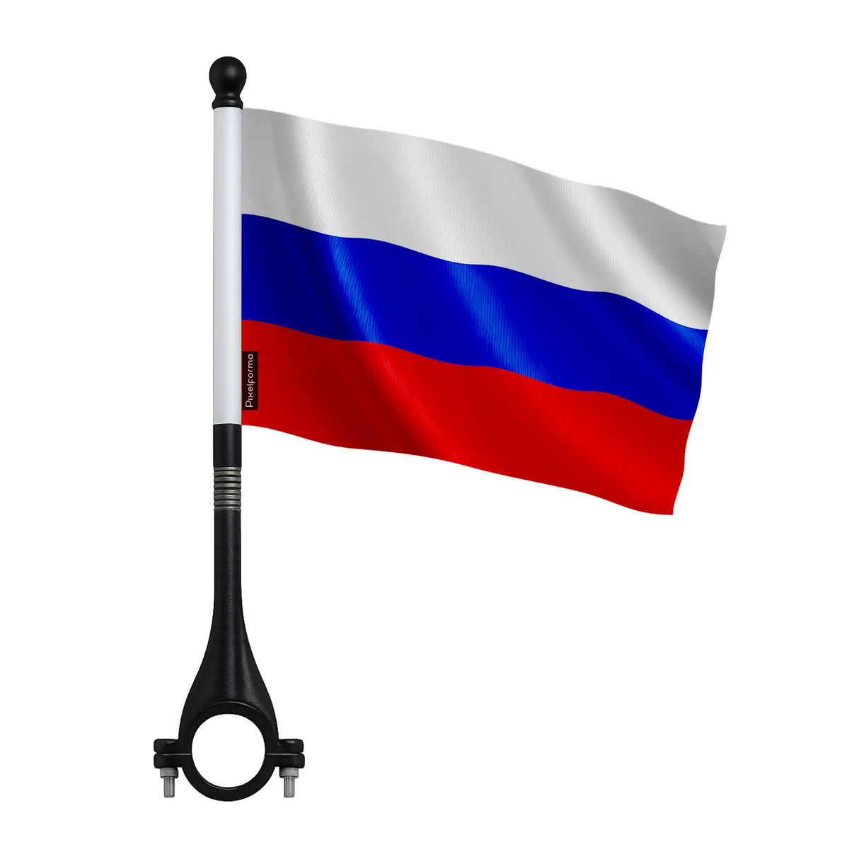 Mini drapeau vélo russie en polyester pour guidon