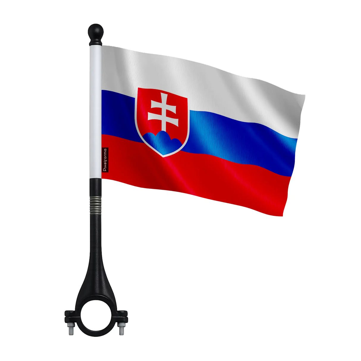 Mini drapeau vélo slovaquie en polyester pour cycliste