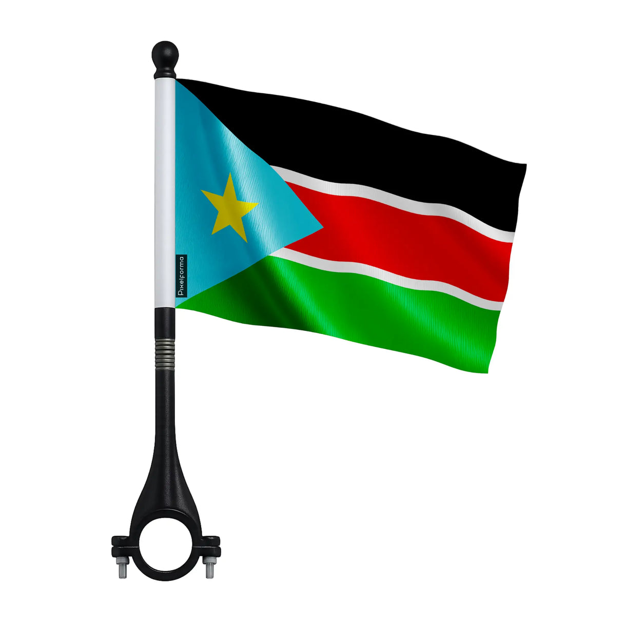Mini drapeau vélo soudan du sud en polyester léger