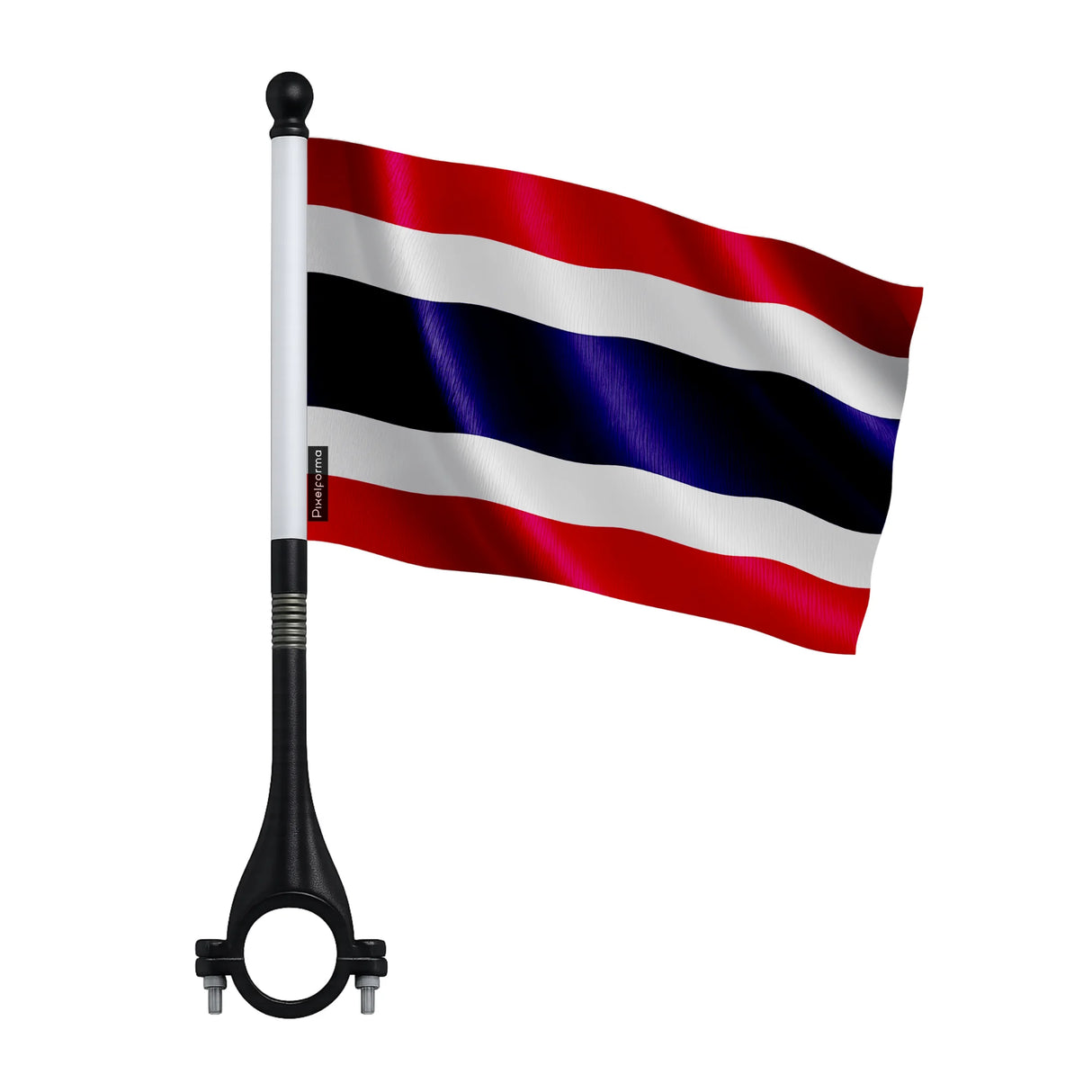 Mini drapeau vélo thaïlande en polyester pour guidon