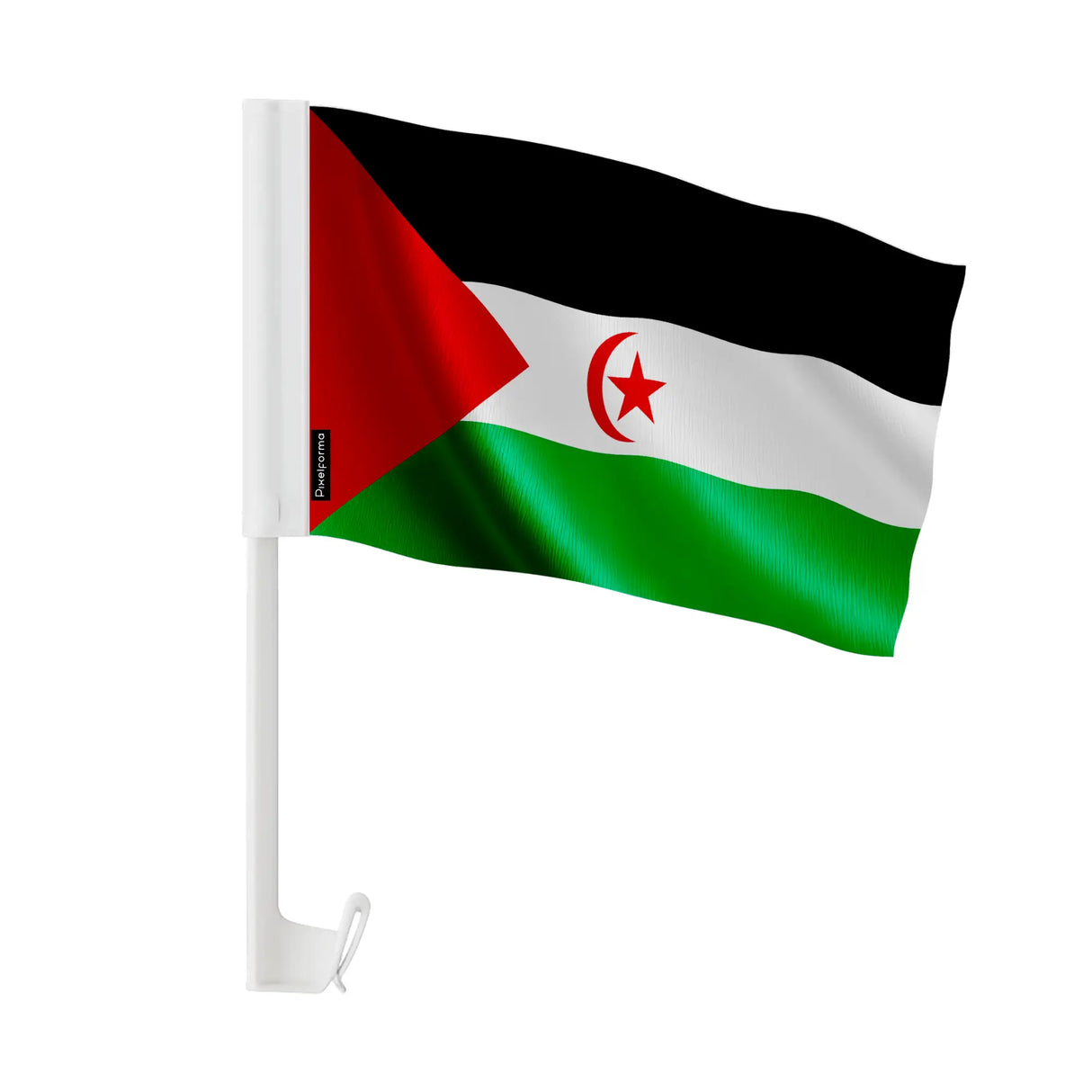 Mini drapeau voiture sahara occidental tissu polyester fenêtre