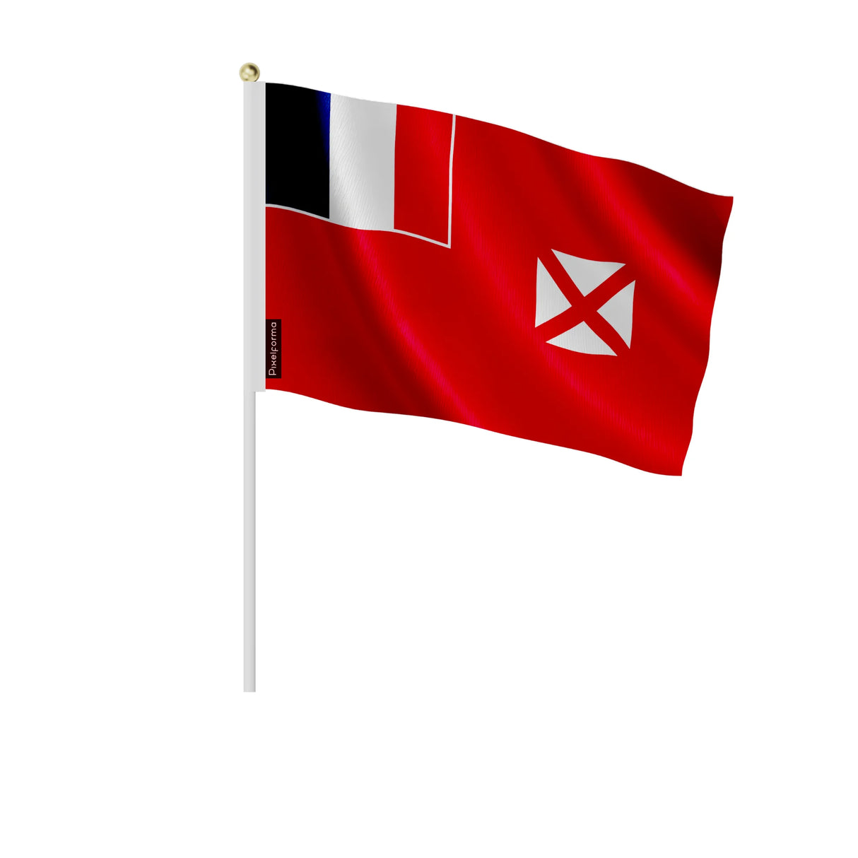 Mini drapeau wallis-et-futuna polyester à tenir à la main
