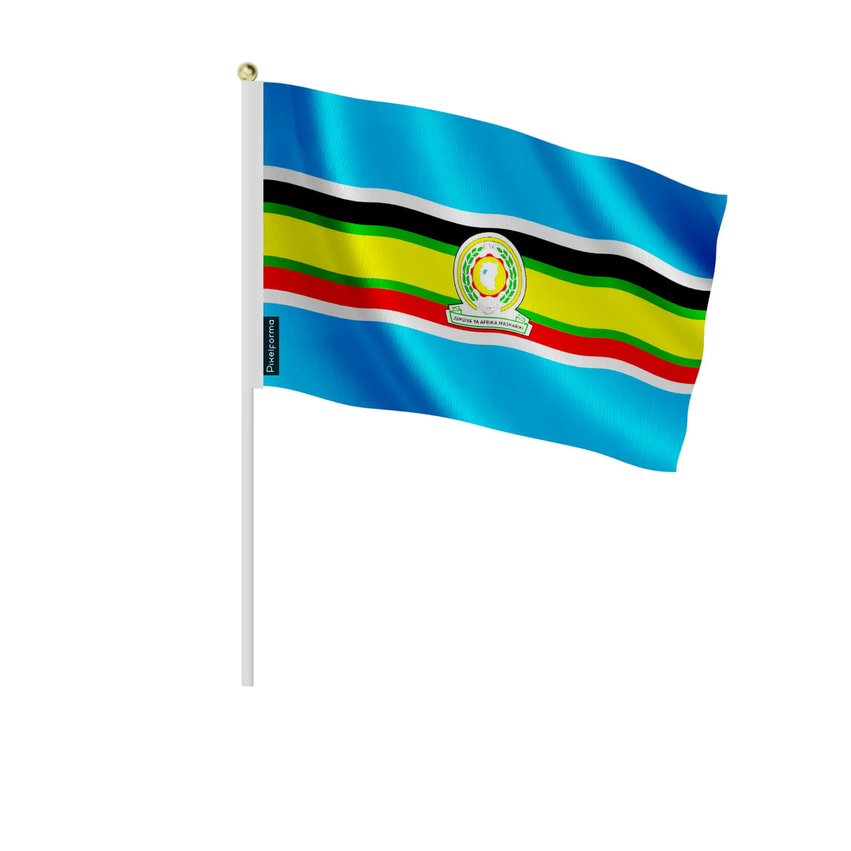 Mini drapeaux communauté d’afrique de l’est polyester main