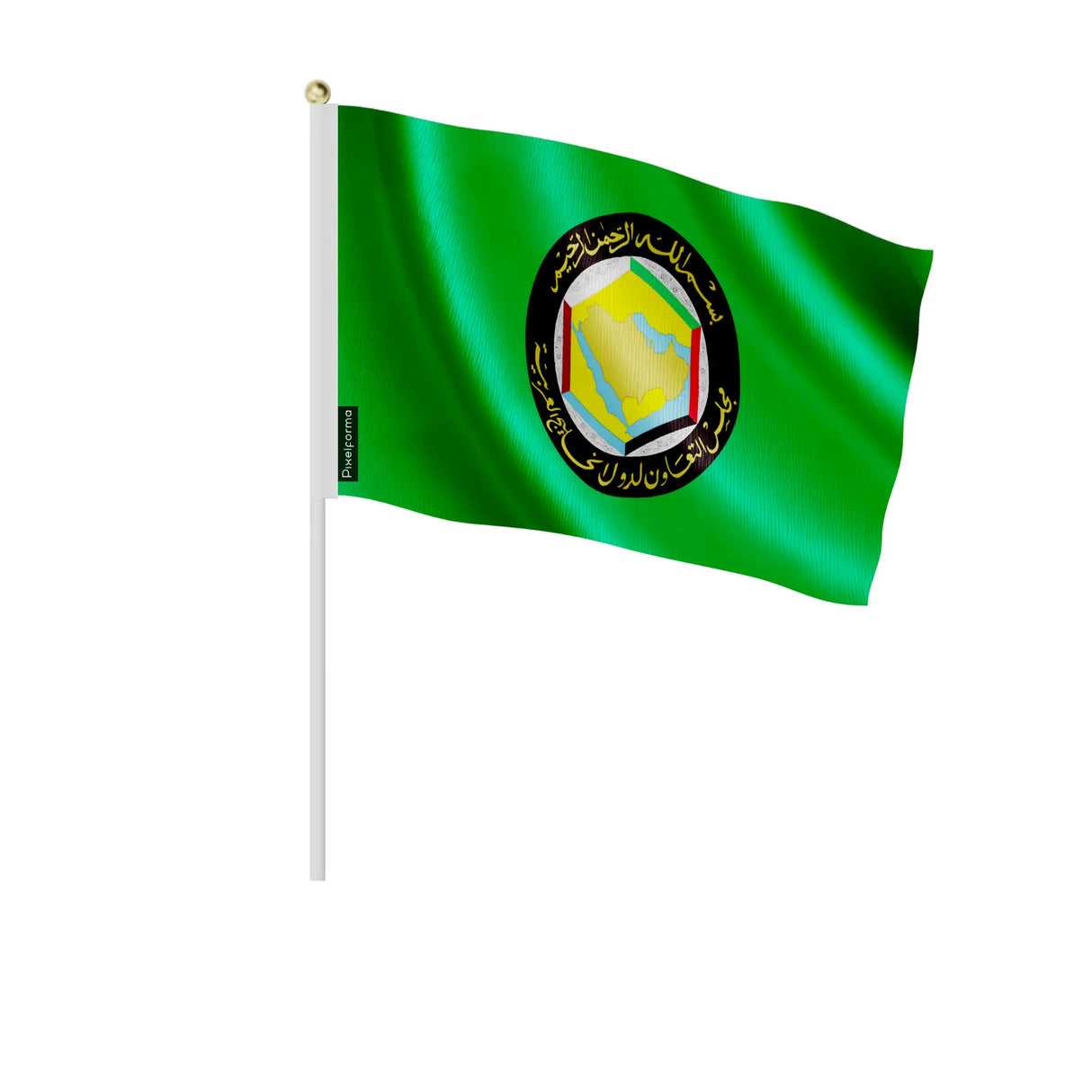 Mini drapeaux conseil de coopération du golfe polyester main