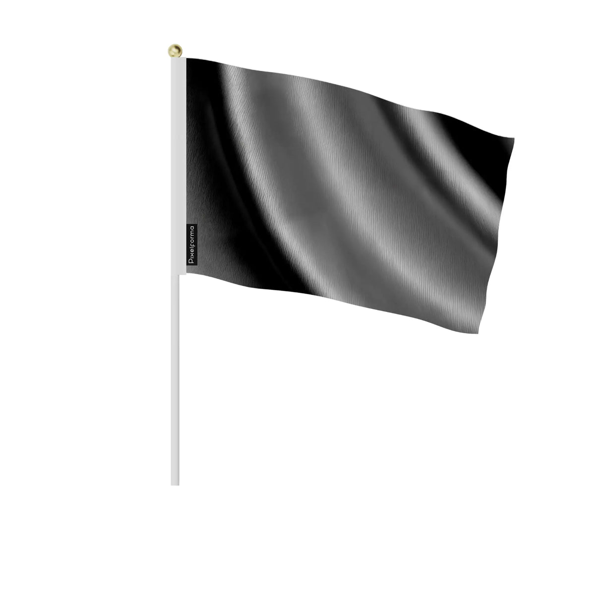 Mini drapeaux france gris noir à main en polyester