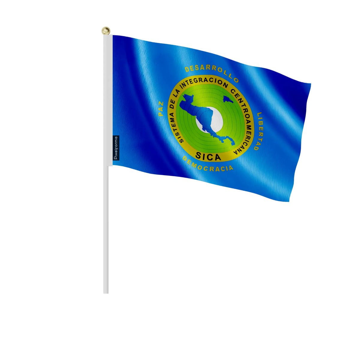 Mini drapeaux système d’intégration centraméricain polyester