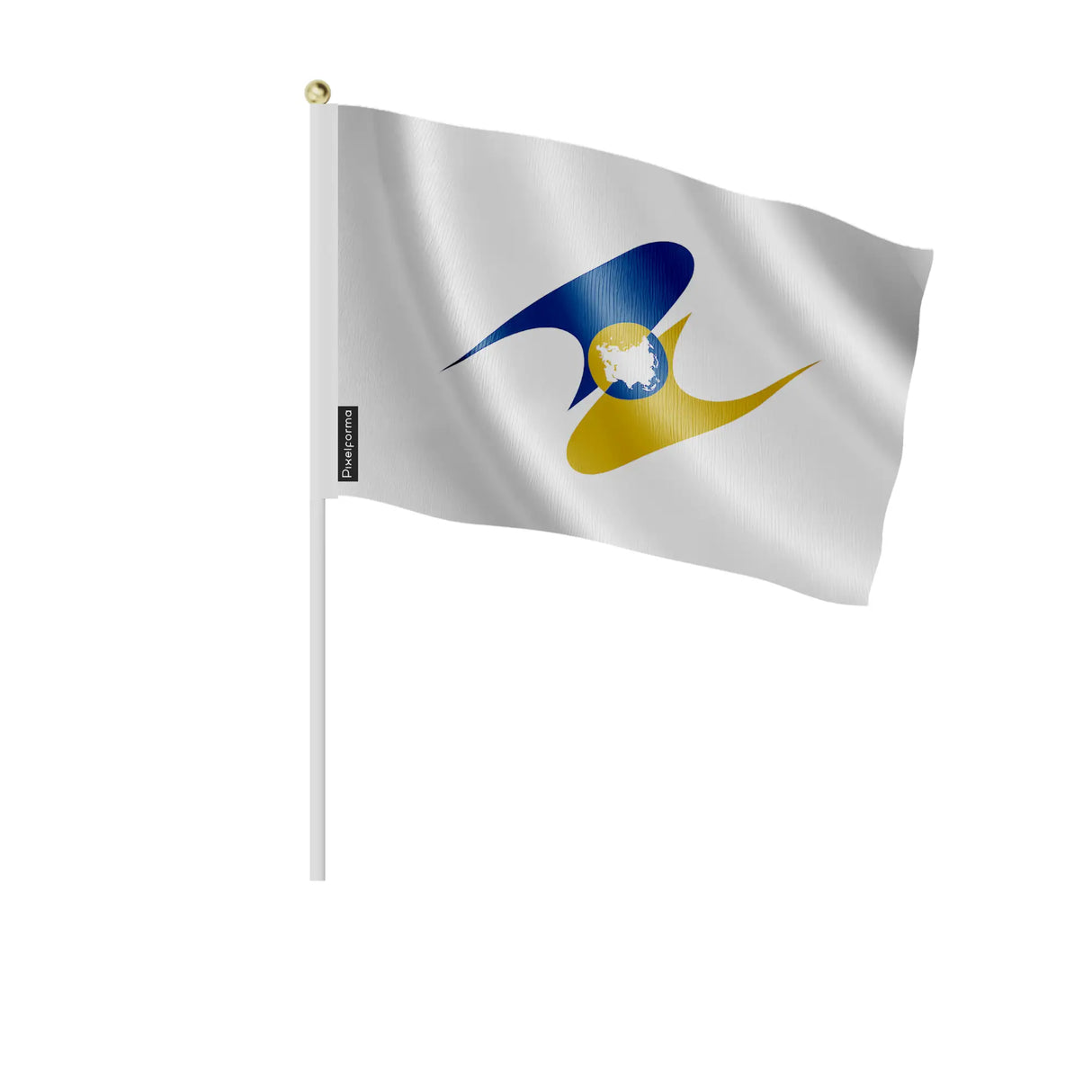 Mini drapeaux union économique eurasiatique en polyester