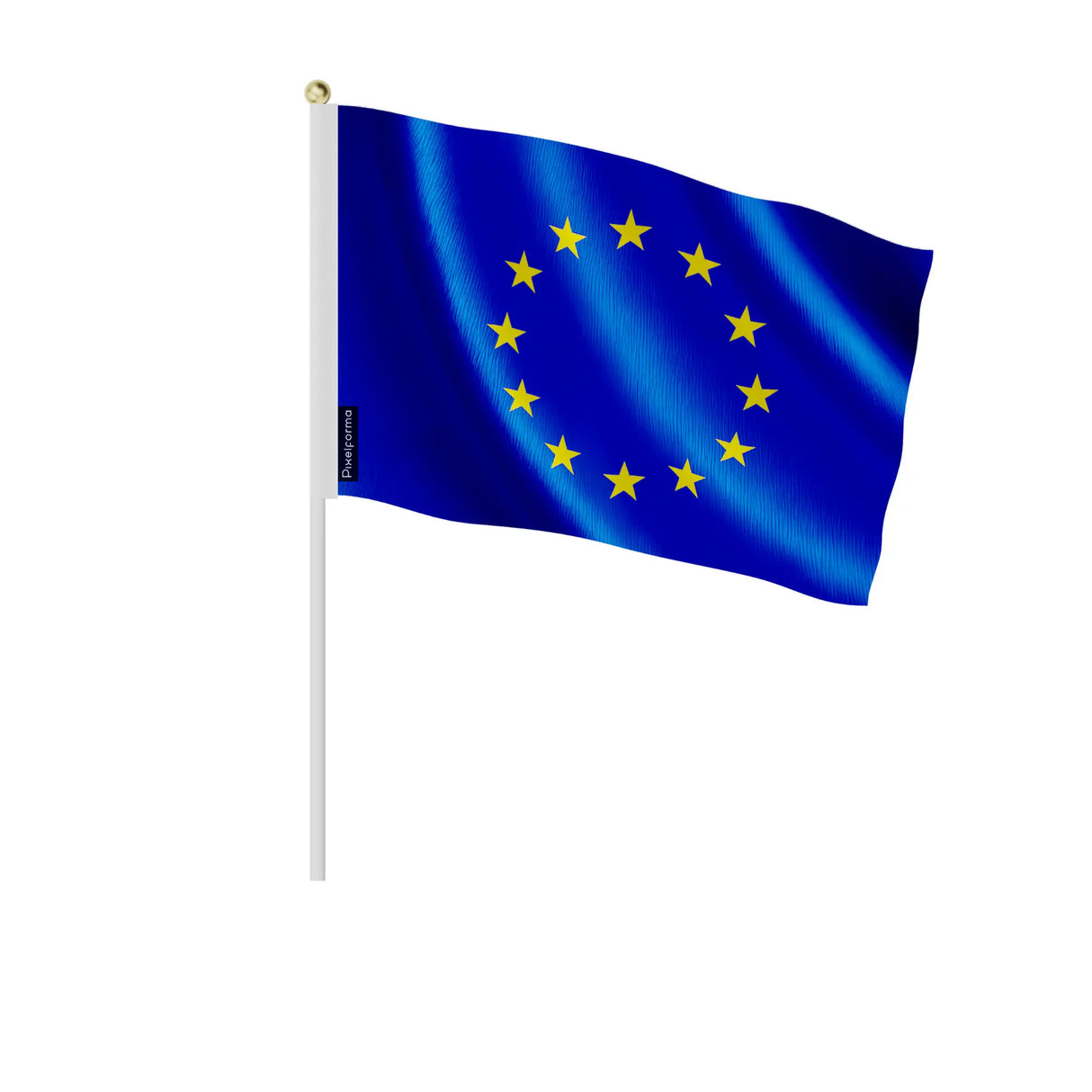Mini drapeaux union européenne en polyester à tenir à la main