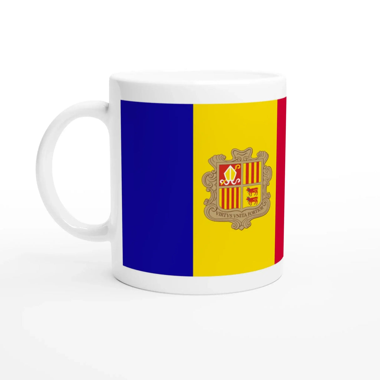 Mug drapeau andorre céramique résistant pour boissons chaudes