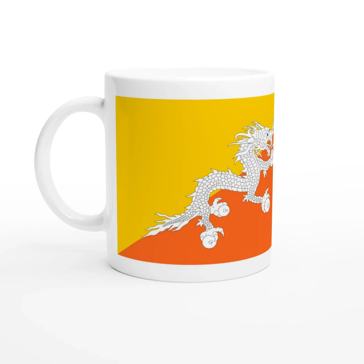 Mug drapeau bhoutan en céramique pour boissons chaudes