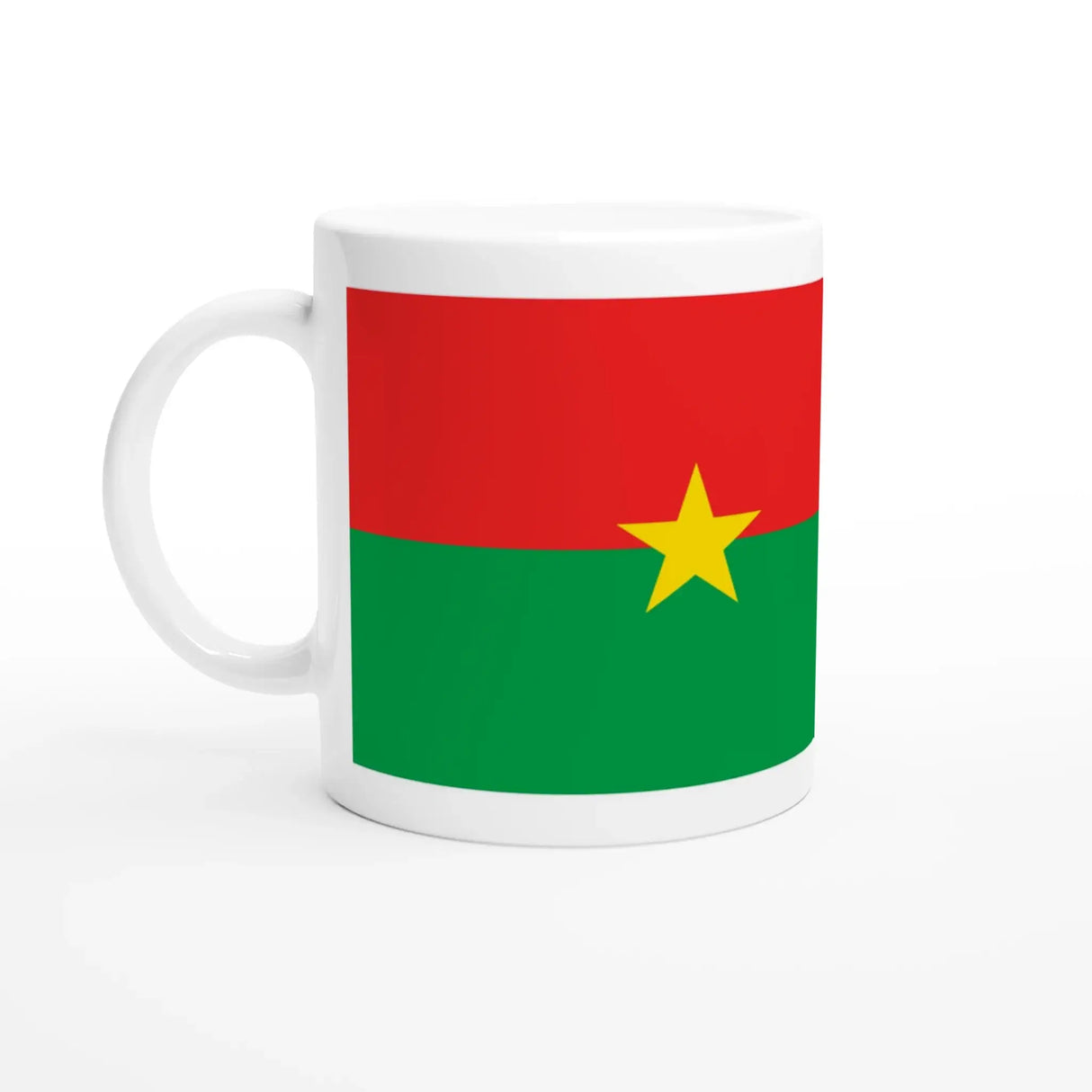 Mug drapeau burkina faso en céramique pour boisson chaude