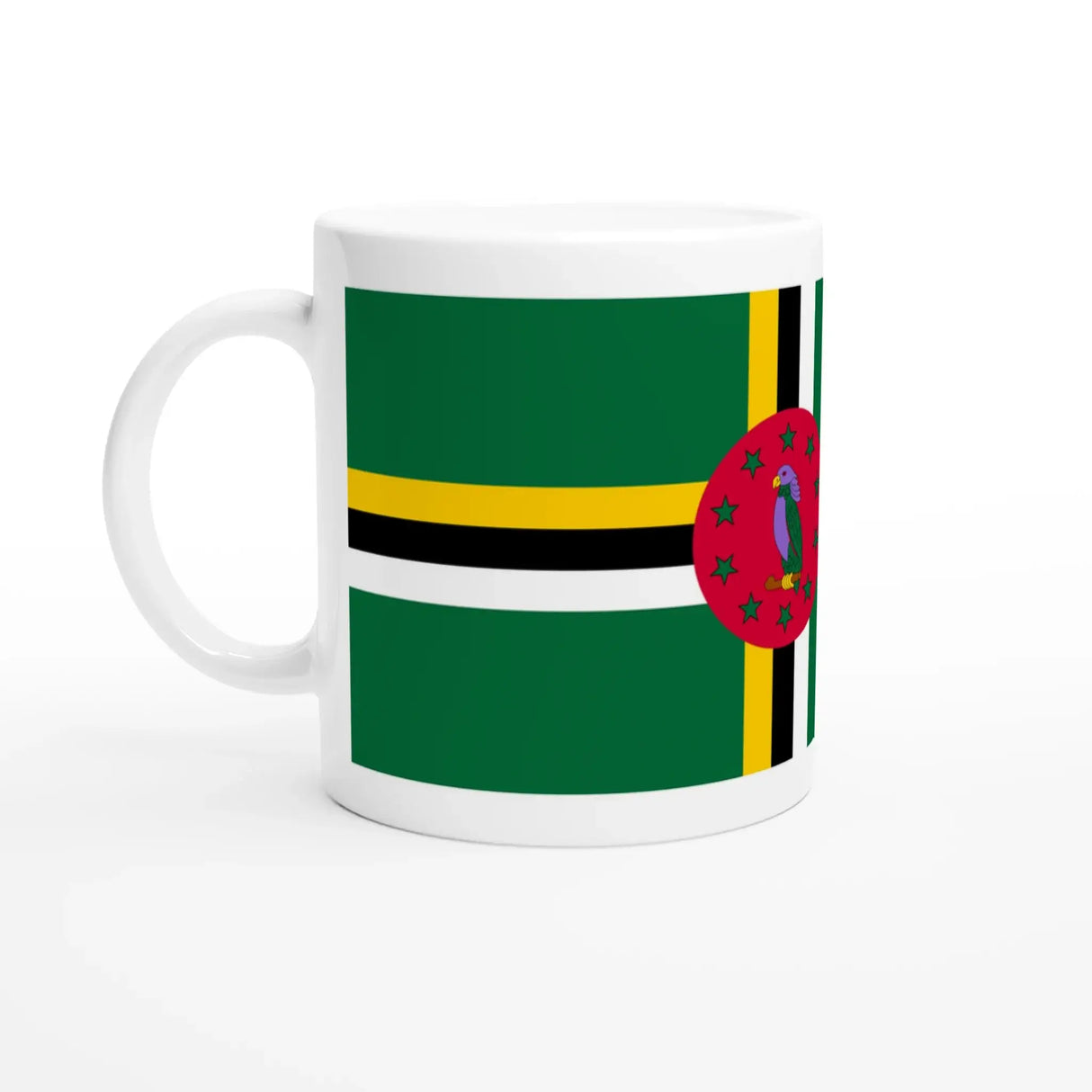 Mug drapeau dominique en céramique pour boissons chaudes