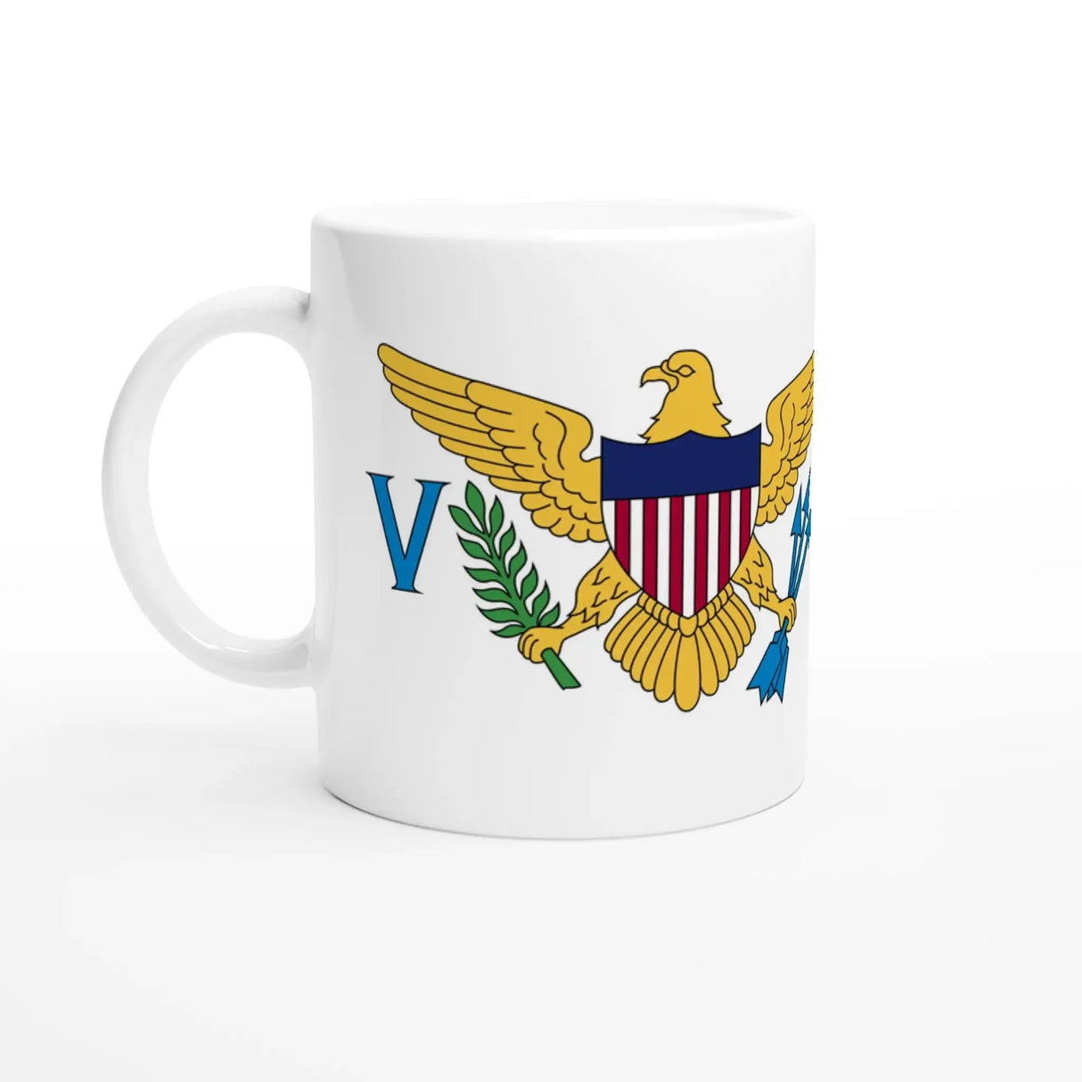 Mug drapeau îles vierges des états-unis céramique robuste