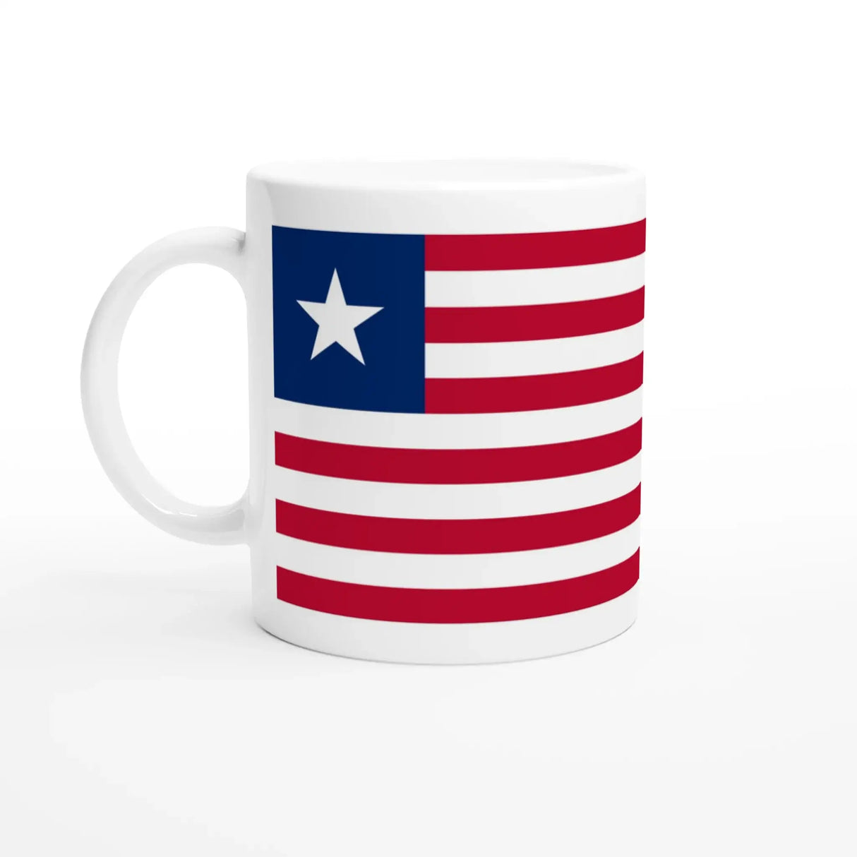 Mug drapeau liberia en céramique idéal pour boissons chaudes