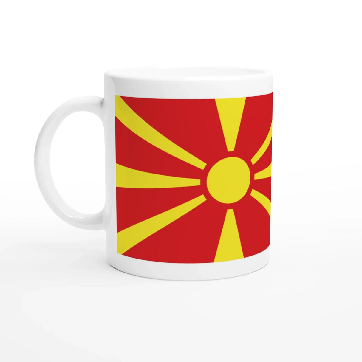 Mug drapeau macédoine du nord céramique boisson chaude