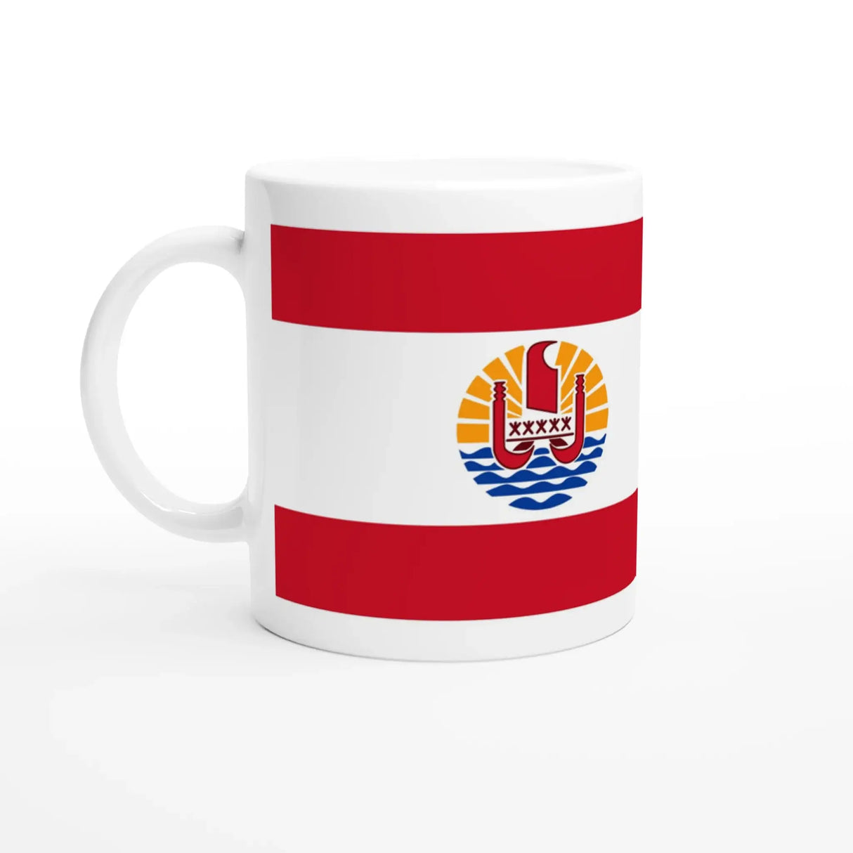 Mug drapeau polynésie française en céramique résistant