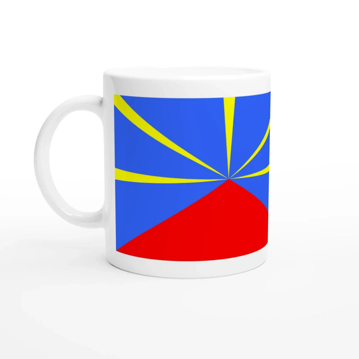 Mug drapeau réunion en céramique pour boisson chaude