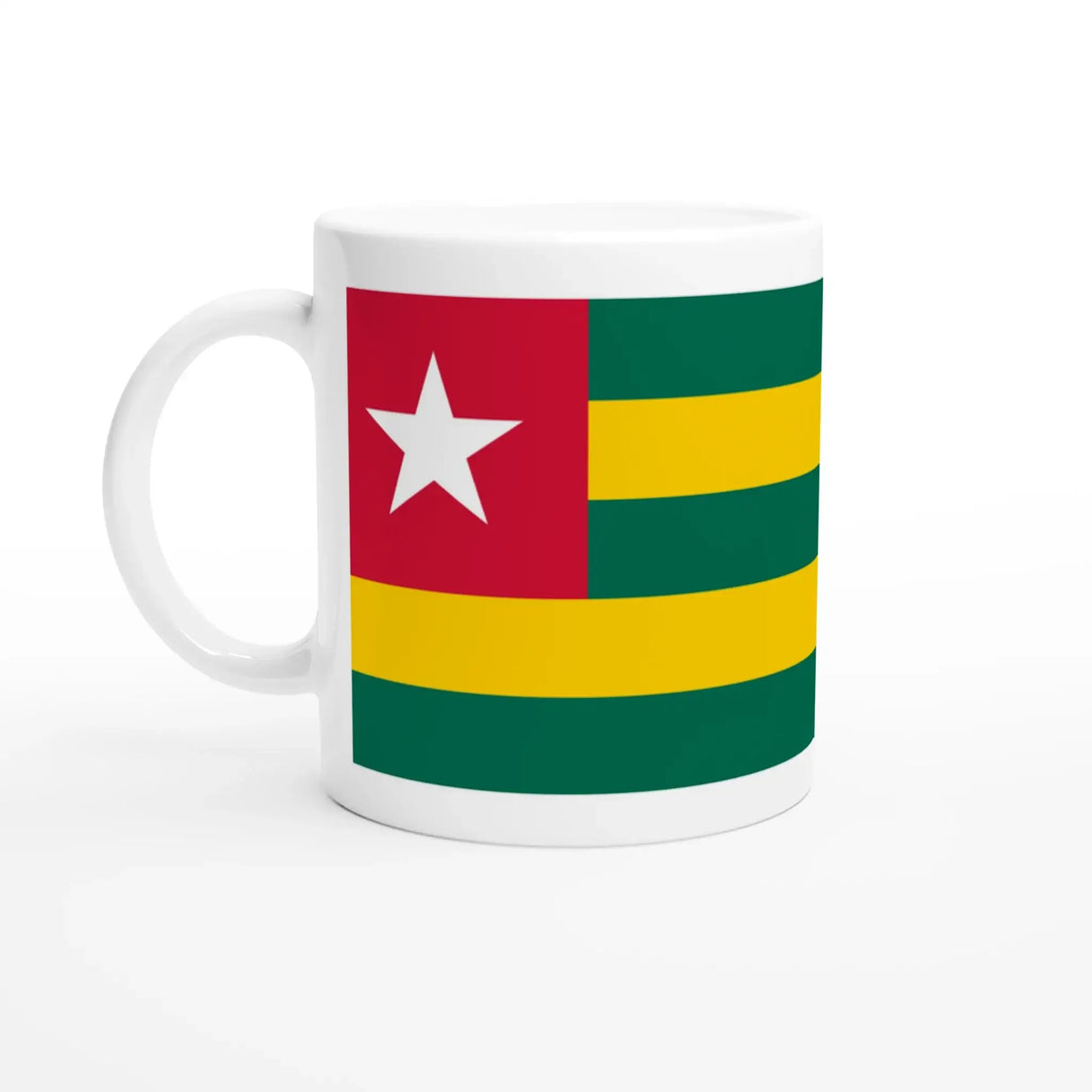 Mug drapeau togo en céramique pour boisson chaude