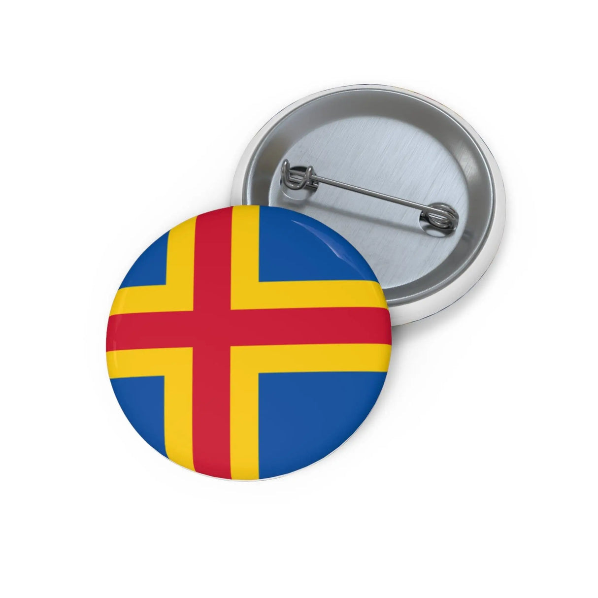 Pin drapeau d’åland émail attache métal élégant