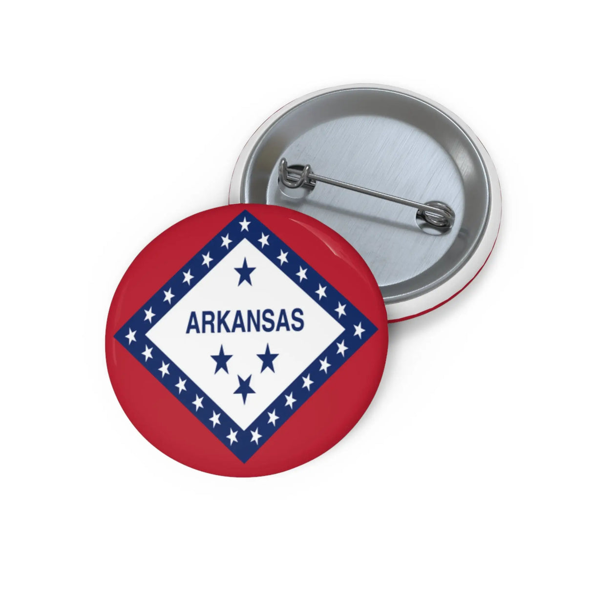 Pin’s drapeau arkansas émail rond attache métal élégante
