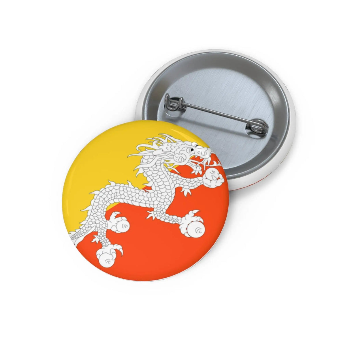 Pin’s drapeau bhoutan émail coloré attache métal solide