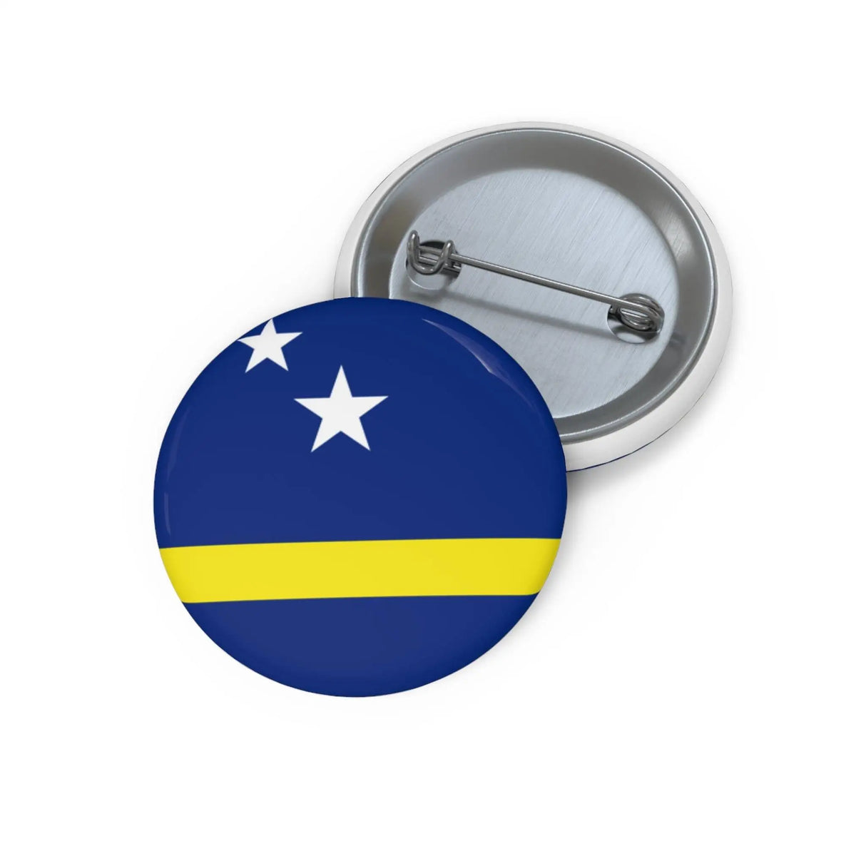 Pin’s drapeau curaçao émail rond attache métal élégante