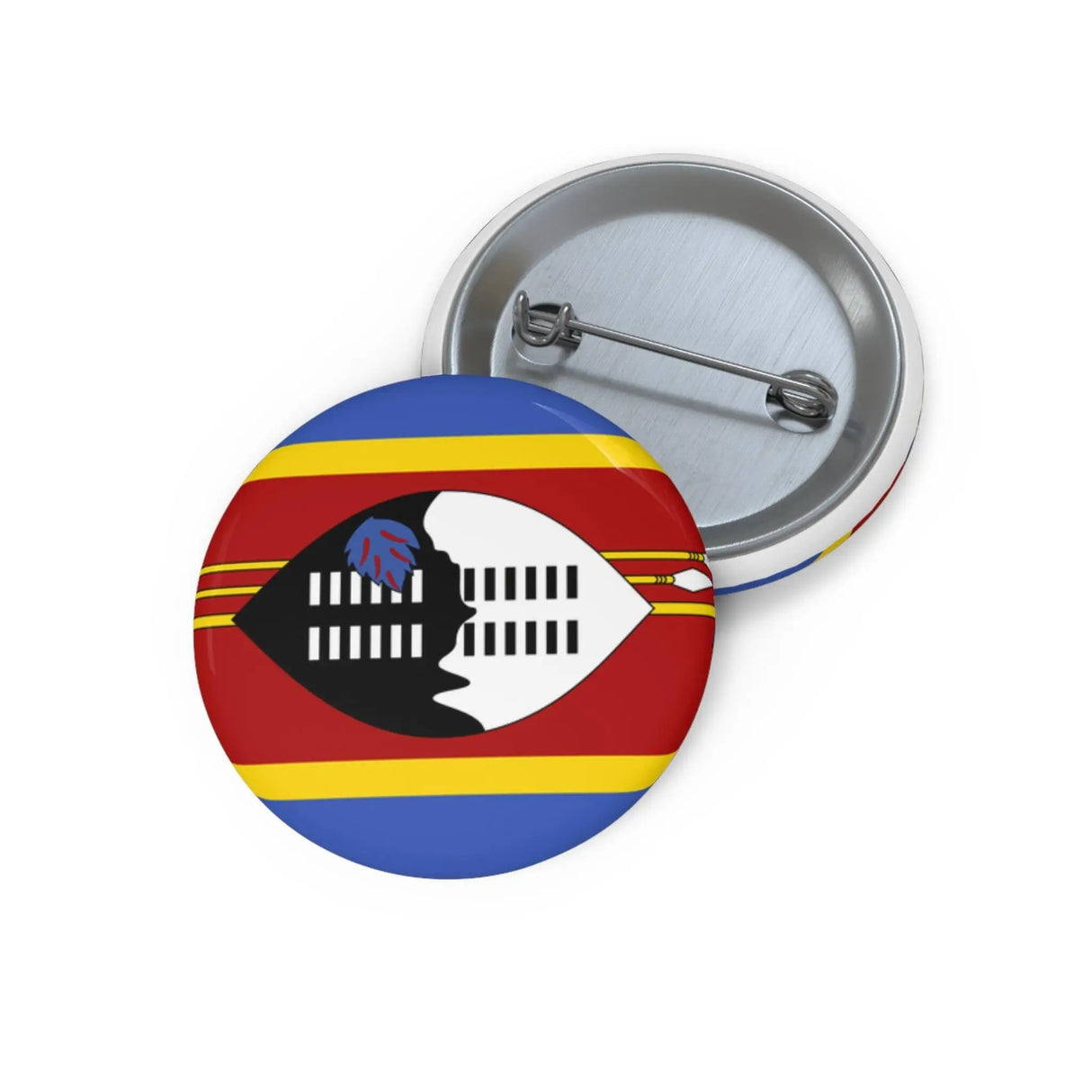 Pin’s drapeau eswatini émail attache métal rond coloré