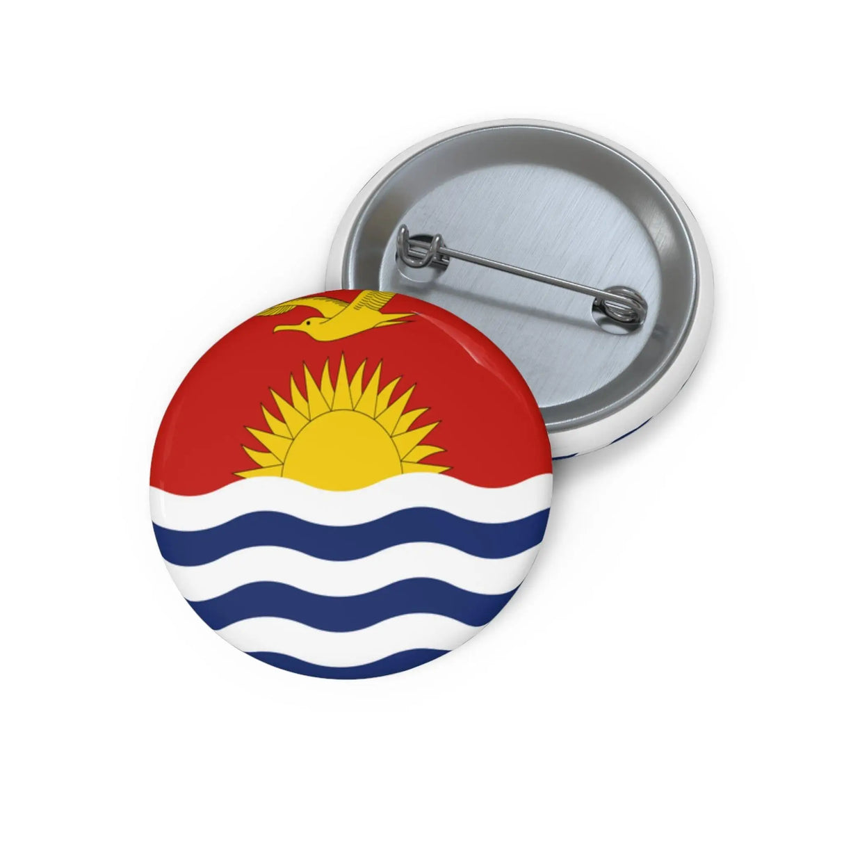 Pin’s drapeau kiribati émail attache métal rond