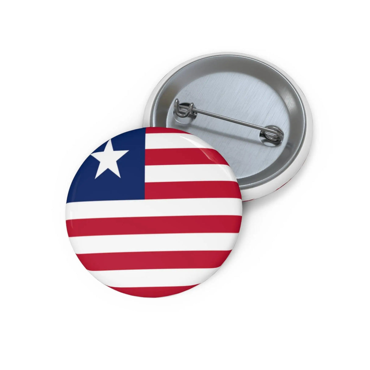 Pin’s drapeau liberia émail attache métal forme ronde