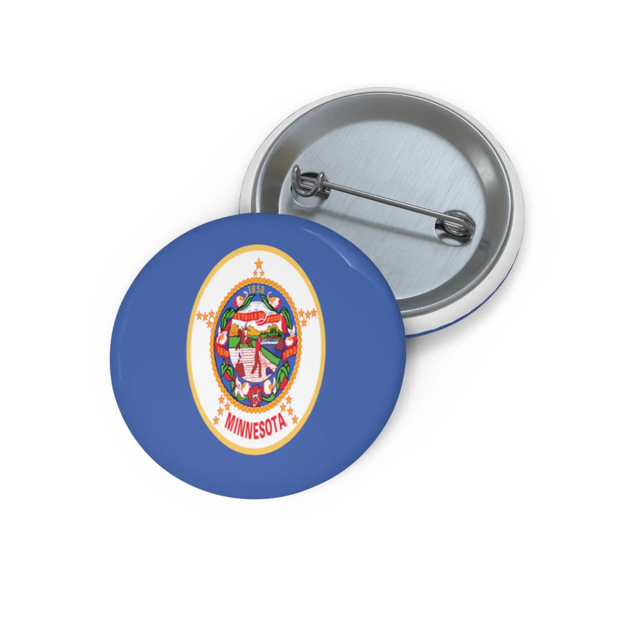 Pin’s drapeau minnesota émail rond attache métal élégante