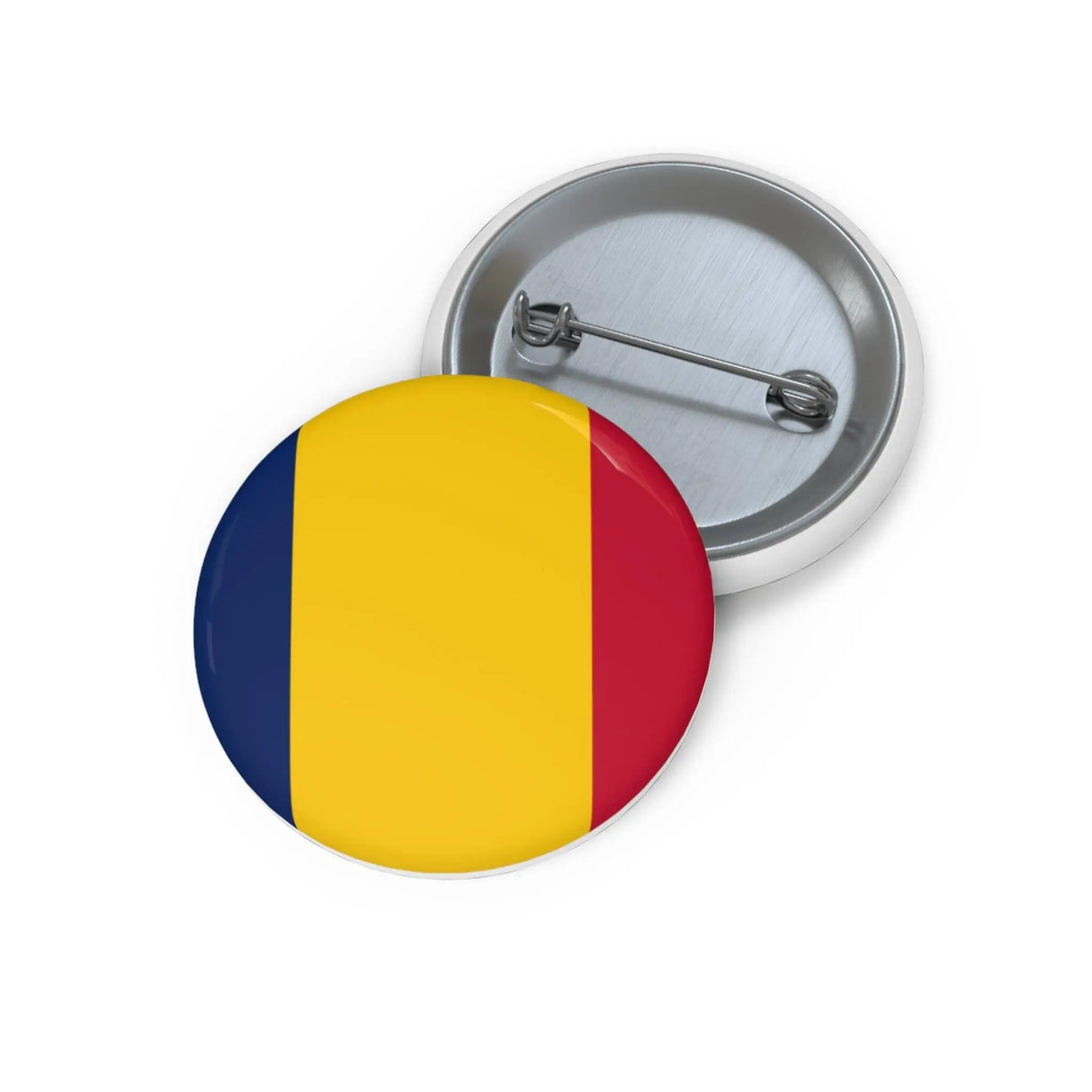 Pin’s drapeau tchad émail attache métal rond coloré