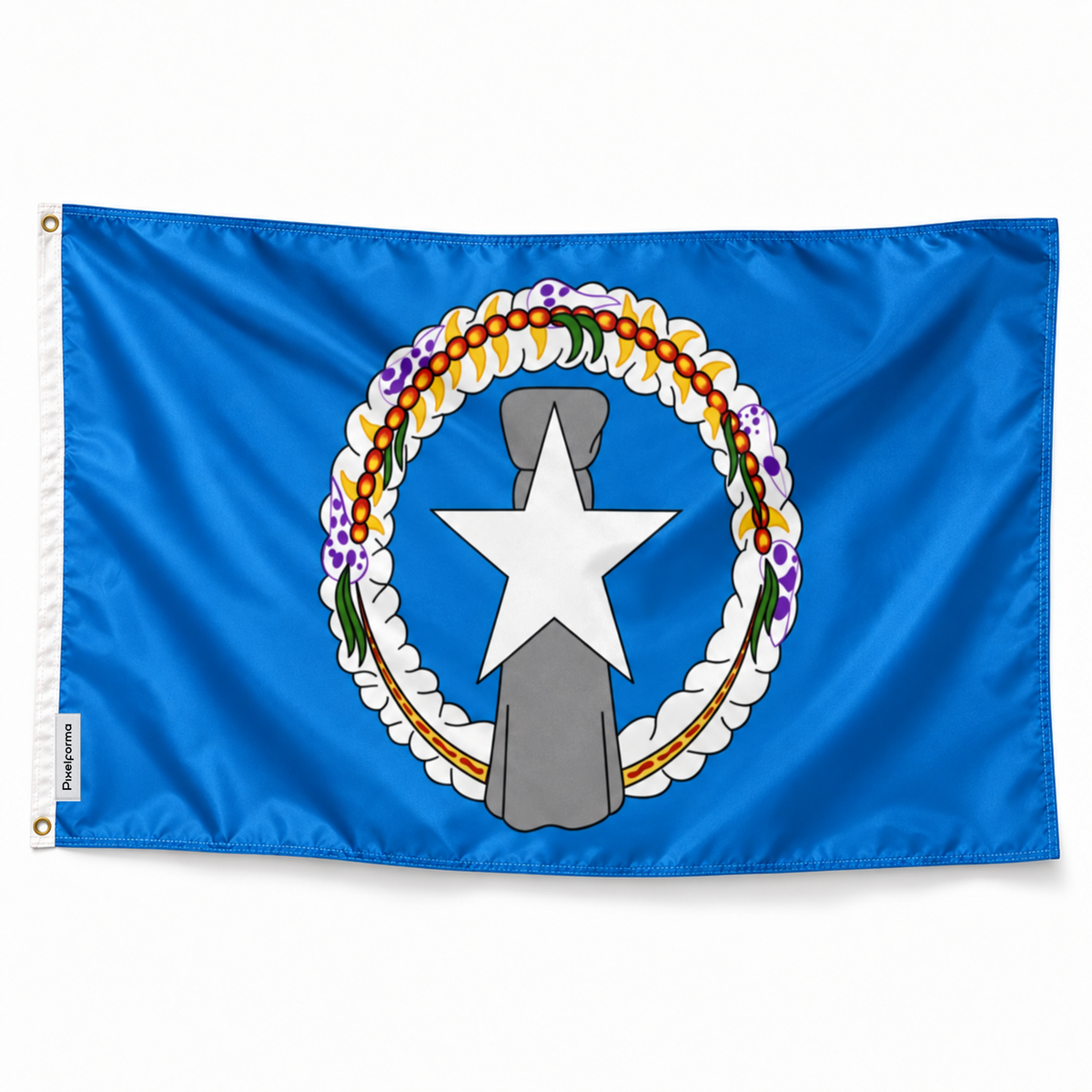 Drapeau Îles Mariannes Nord – Plusieurs Tailles – Polyester Résistant