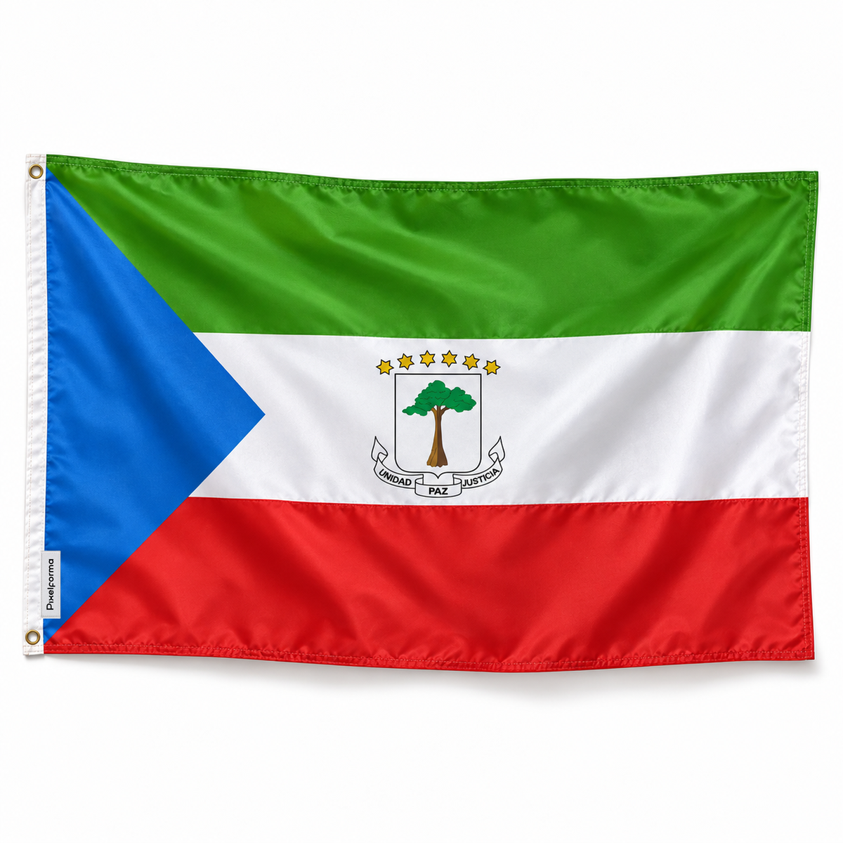 Drapeau de la Guinée équatoriale – Plusieurs Tailles – Polyester Résistant