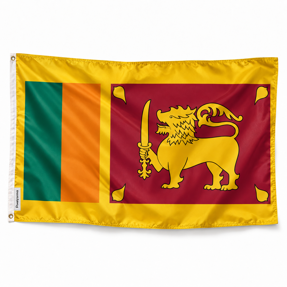 Drapeau du Sri Lanka – Plusieurs Tailles – Polyester Résistant