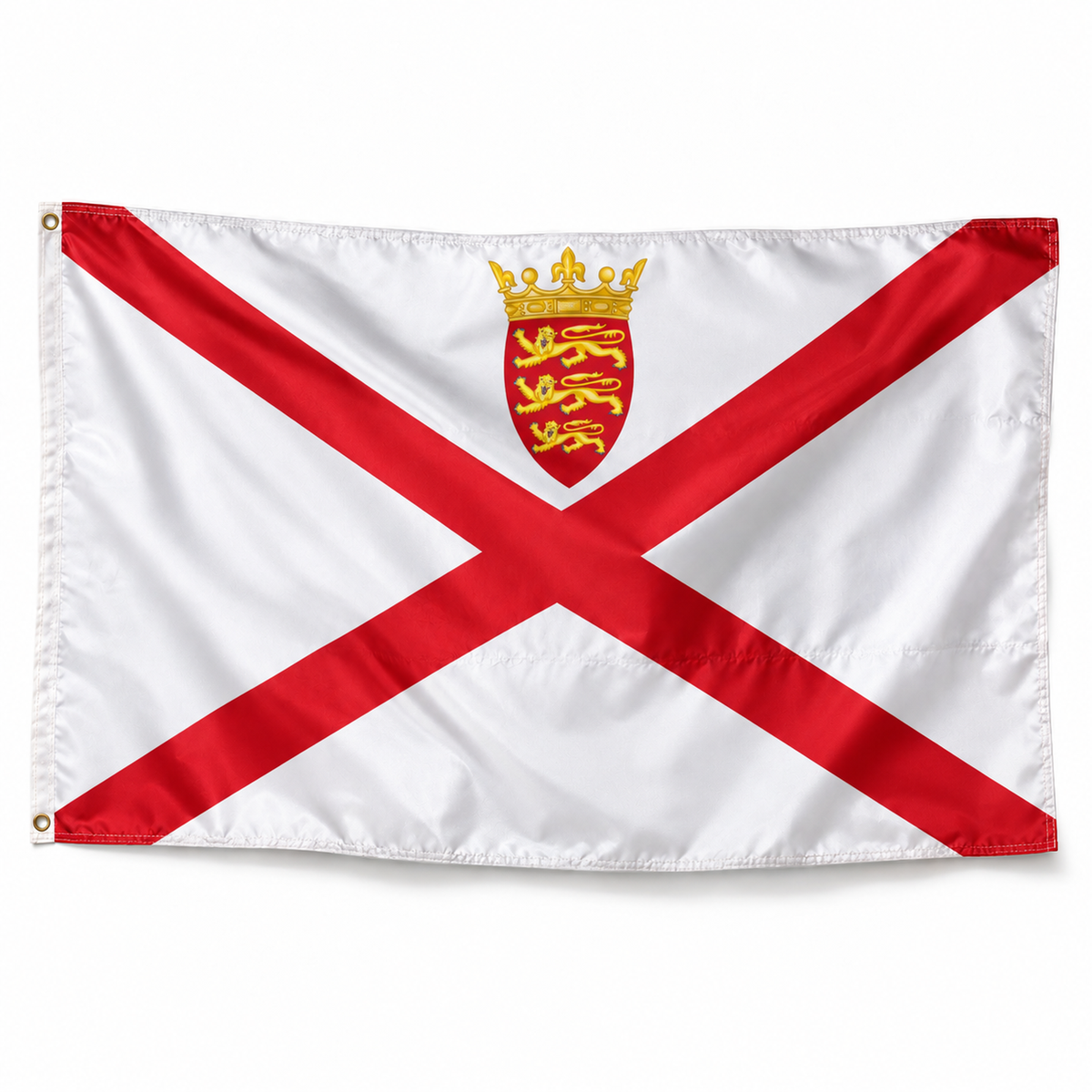 Drapeau de Jersey – Plusieurs Tailles – Polyester Résistant — photo réaliste IA